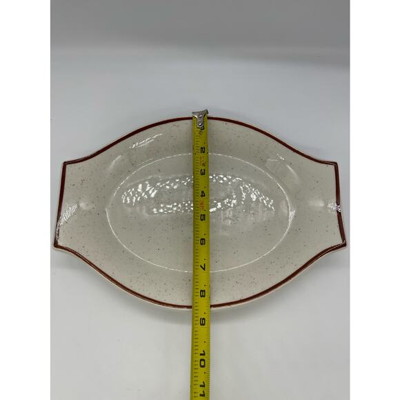 Vintage Jackson Custom China Serving Platter 11.75" x 8.5" Falls Creek PA USA - Picture 2 of 7